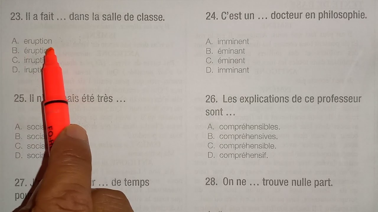 ENCG CONCOURS: Se tester en français