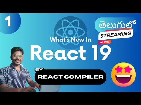 Part-1: React 19 Features Practical Examples Explained In Telugu #VenkateshMogili #WebGuru