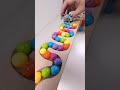 marble Run Race ASMR #171 Wooden Wave Course Colorful Marbles #marblerun #marblerunrace #asmr