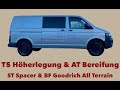 🚐 VW T5 4 Motion Höherlegungsfahrwerk 🔝 ST Spacer Einbau / Offroadumbau