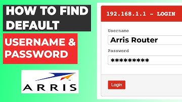 Arris Router Login | Arris Router Password