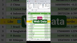 Import Live Web Data into Excel in Seconds