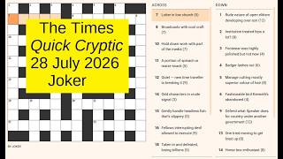 The Times Quick Cryptic 3365