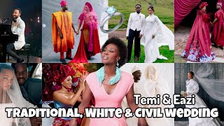 THE $14M DOLLAR 💰WEDDING OF TEMI OTEDOLA & MR EAZI IN DUBAI, MONACO & ICELAND | JOHN LEGEND SANG. 💍🎶