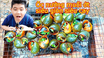 Ốc nướng muối ớt siêu giòn siêu cay || Ốc bươu nướng
