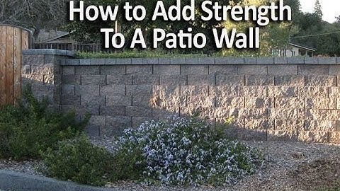 How to Add Strength and Stability to a Courtyard Wall
