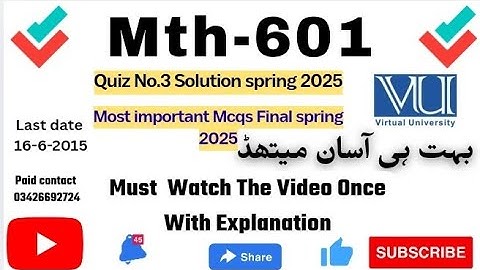 MTH601-Operations Research (Quiz 3) 💯 percent correct Answers 2025