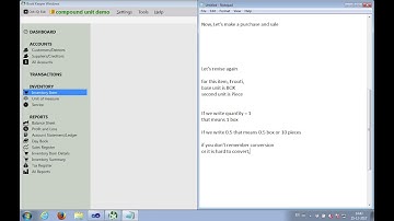 [OLD VIDEO] How To Create Compound Unit Of Measure in Book Keeper | Simple & Compound Unit