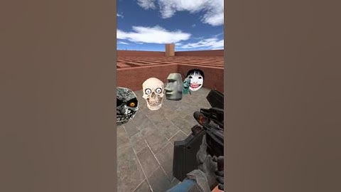 Destroy All Nextbots And Geometry Dash Emoji Chasing In Maze #shorts