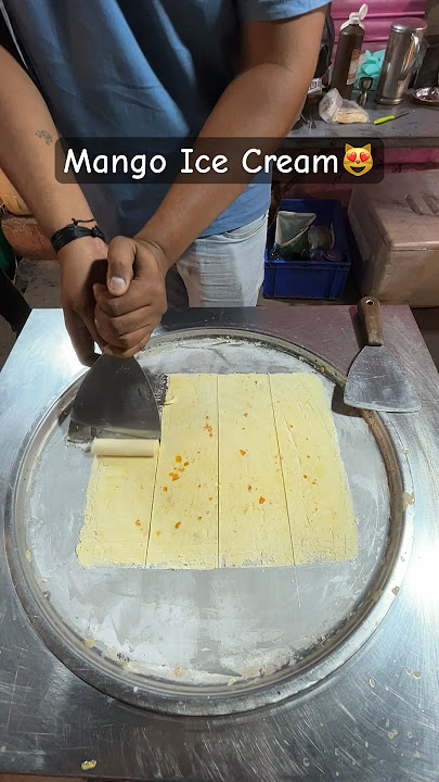 Live Mango Tawa Ice Cream😻 | Indian Street Food #shorts