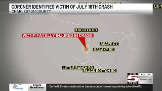 VIDEO: Coroner IDs 18-year-old killed in Charleston Co. crash
