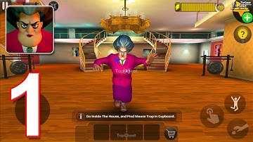 Scary Teacher 3D - Gameplay Part 1 - Chapter 1 Prank Miss T Levels Update (Android, iOS)