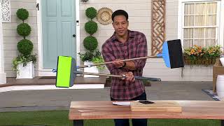 EZClean 3-in-1 Wet/Dry Squeegee with Microfiber,Hair Removing Pad on QVC