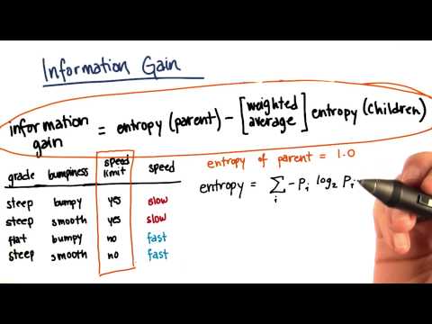 Information Gain Calculation Part 10 - Intro to Machine Learning