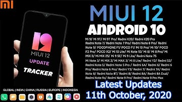 MIUI 12 Update Rollout ft. Redmi Note 7 Pro, Mi 10 series, Redmi 7/6/5 Series, Poco Series 🔥🔥 |2020
