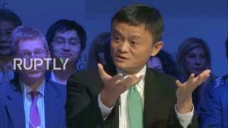 Switzerland׃ Alibaba founder Jack Ma slams the US' economic policies