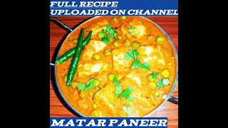 Matar Paneer By Tfr 