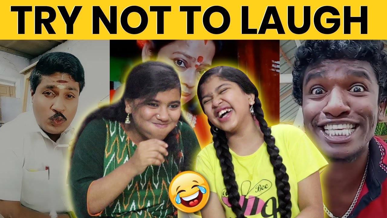 😜DON'T LAUGH CHALLENGE😂Reacting to Funny Videos || Try Not To Laugh Challenge🤪 || Ammu Times ||