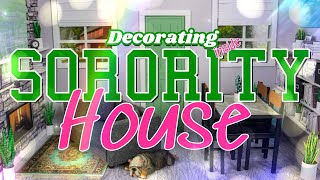 DIY  How to Make: Decorated Miniature College Sorority House | Snake Plant