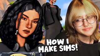 How I Create Sims (w/ CC Must Haves!) | Sims 4 Create A Sim screenshot 1