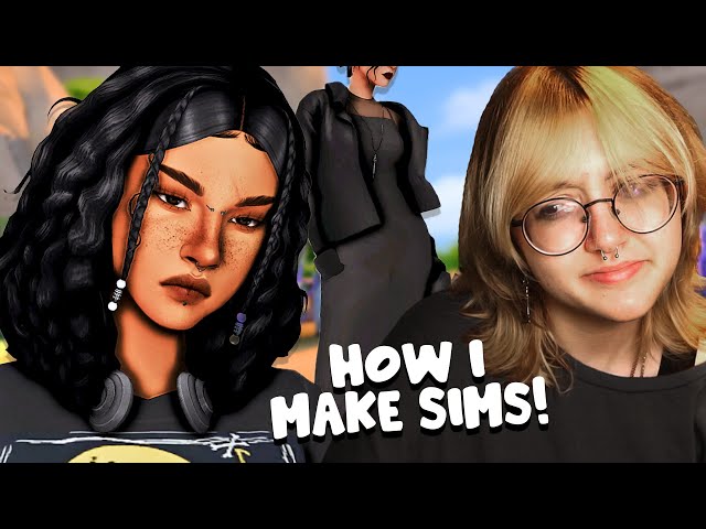 How I Create Sims (w/ CC Must Haves!) | Sims 4 Create A Sim class=