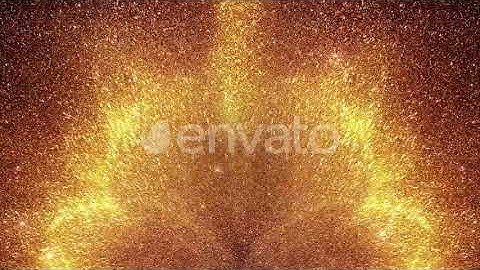 Golden Energy Particles Background