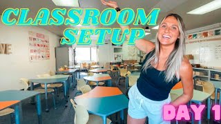 CLASSROOM SETUP DAY 1 |High School Classroom 2022|