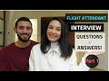 FLIGHT ATTENDANT INTERVIEW QUESTIONS AND ANSWERS (PART 1)