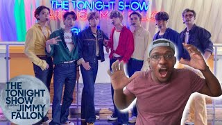 BTS Perform "DYNAMITE" The tonight Show Starring Jimmy Fallon | REACTION