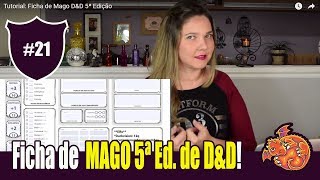 Tutorial: Ficha de Mago D&D 5ª Edição