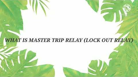 MASTER TRIP RELAY || LOCKOUT RELAY || 86 RELAY || PROTECTION  #86relay #shorts #protection