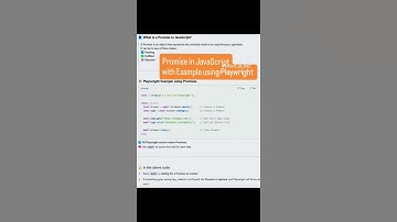 PROMISES IN JAVASCRIPT | Interview Question for Playwright | QA SDET