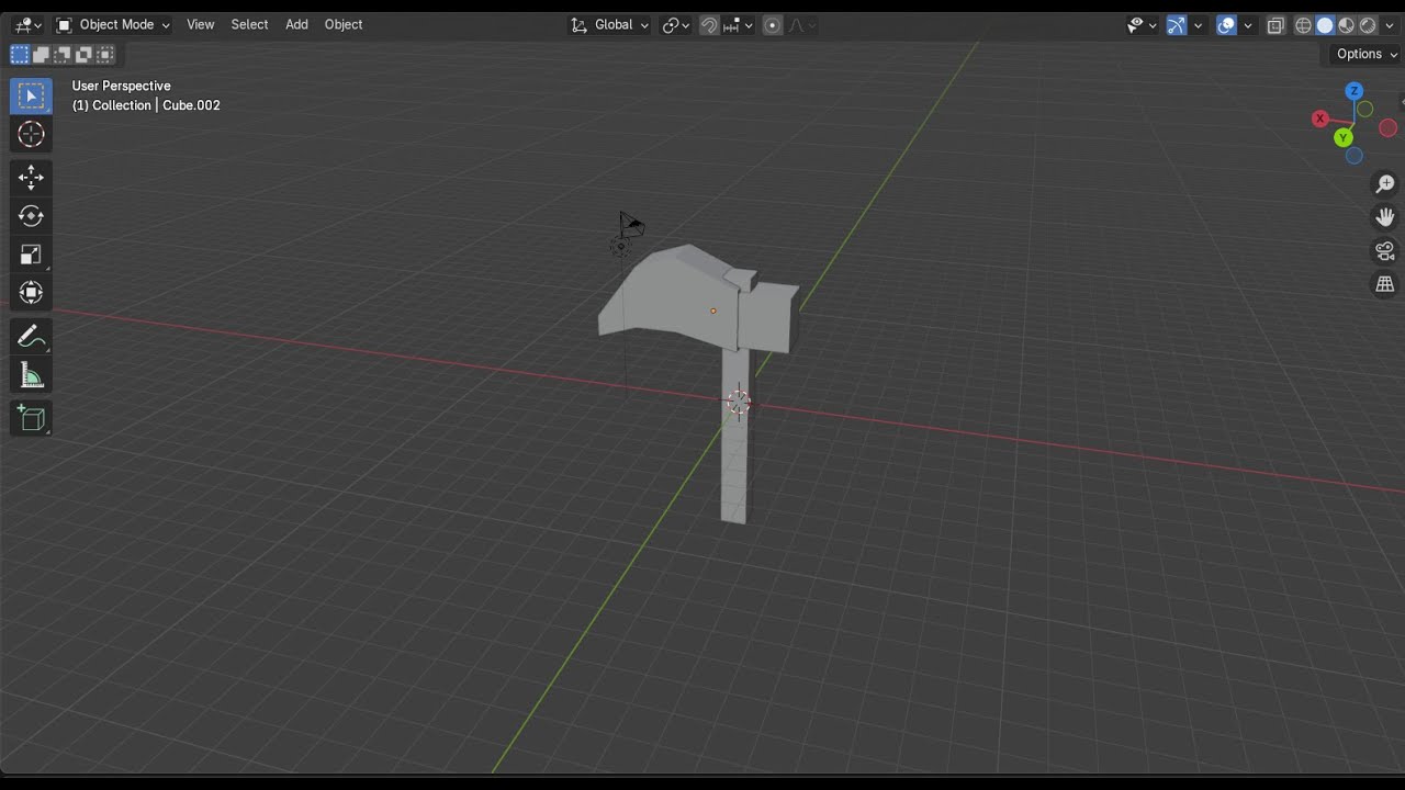 Making a scythe in Blender!