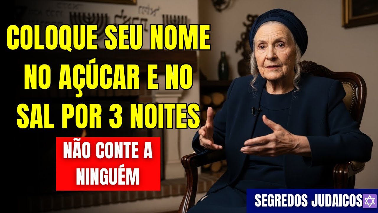 Escreva Seu Nome Com Açúcar E Sal Por 3 Noites E Nunca Mais Lhe Faltará Dinheiro | Segredos Judaicos