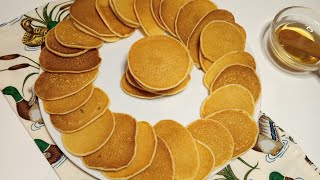 ميني بان كيك بطريقة سهلة وسريعة /mini pancakes