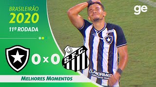 Botafogo 0 x 0 Santos | Highlights | 11th Round Brazilian Championship 2020 | ge.globo screenshot 5