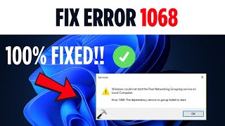 How To Fix Error 1068 in Windows 11 - Easy Fix!