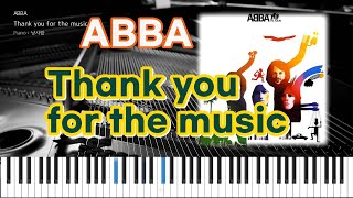 Thank you for the music (Original Key E) - ABBA