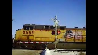 UP 5683 North MKCCN Train Filmed In Medford Township MN (12-30-2014)