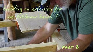 Building an extension for my table saw bench part 2