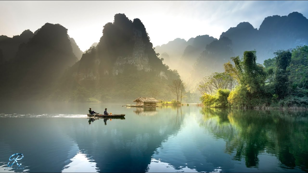 Beautiful View of Am Main in Hanau with Relaxing Music, Sleeping Music, Calm Music.