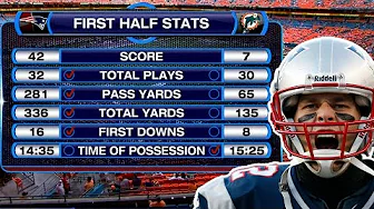 Brady & ’07 Pats DETONATE in the 1st Half! (Patriots vs. Dolphins 2007, Week 7)