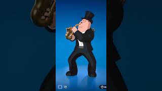 Fortnite Peter Griffin plays the sax with his chin.
