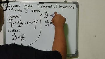 2ND ORDER DIFFERENTIAL EQUATIONS (MISSING "y" PART) - D.E