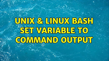 Unix & Linux: bash set variable to command output