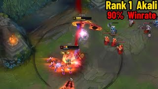 Rank 1 Akali: Best Akali CN Dominating KR Server! *90% WINRATE*