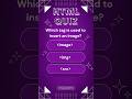 Which Tag Is Used To Insert An Image ?  | HTML | MCQS | QUIZ #education #youtubeshorts