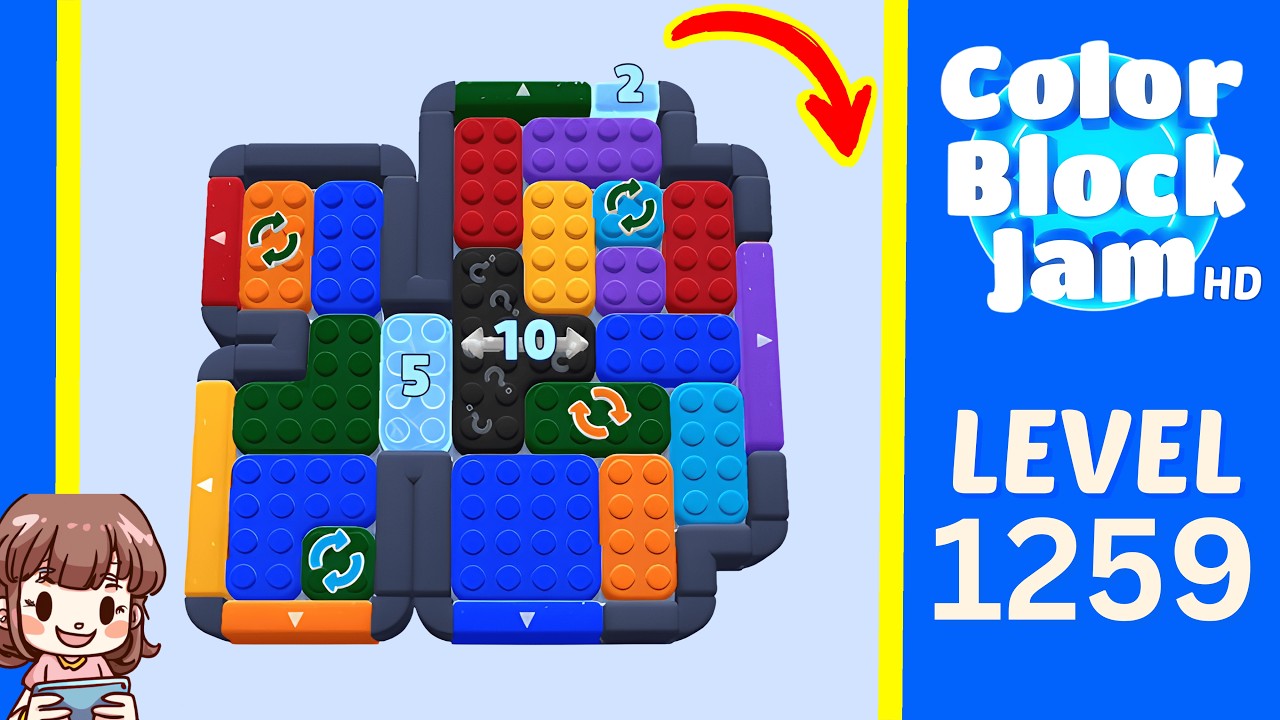 Color Block Jam Level 1259 Solution Walkthrough - YouTube