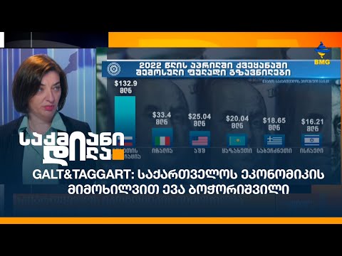 Galt\u0026Taggart: საქართველოს ეკონომიკის მიმოხილვით ევა ბოჭორიშვილი