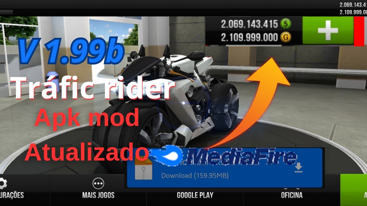 ⚡️SAIU MOD APK TRAFFIC RIDER DINHEIRO INFINITO ATUALIZADO⚡️ (1.99B)